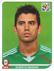 Alberto Medina Mexico samolepka Panini World Cup 2010 #59